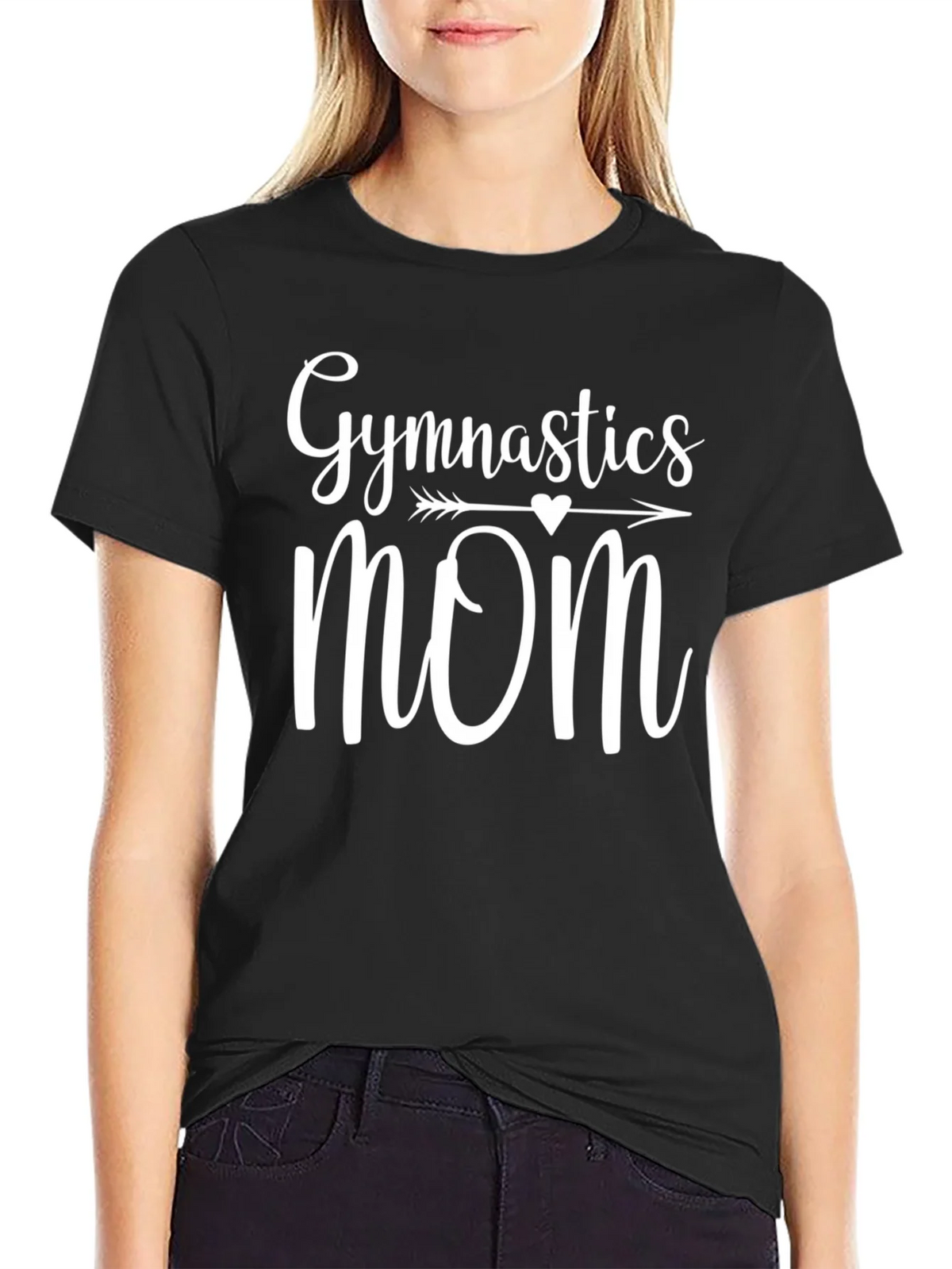 Gymnastics Mom Black T-Shirt product image 1