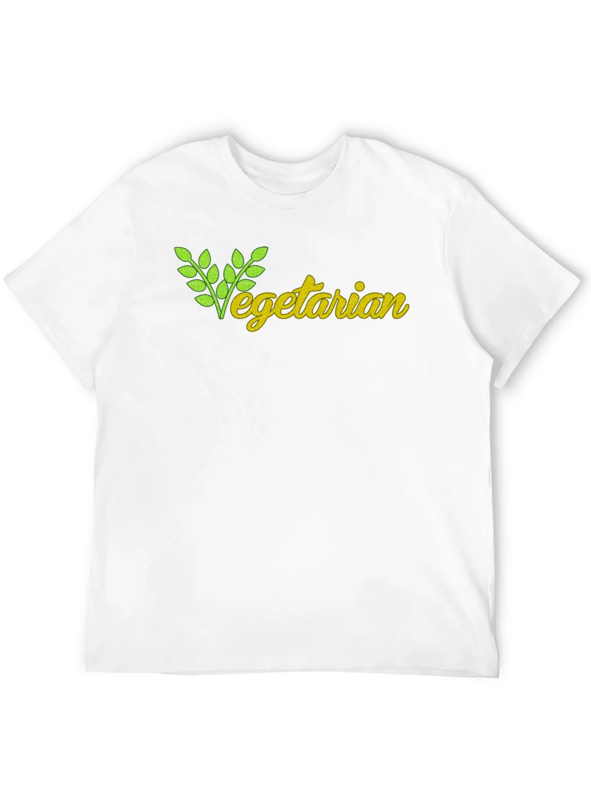 Vegetarian T-Shirt - Black Cotton Tee product image 11