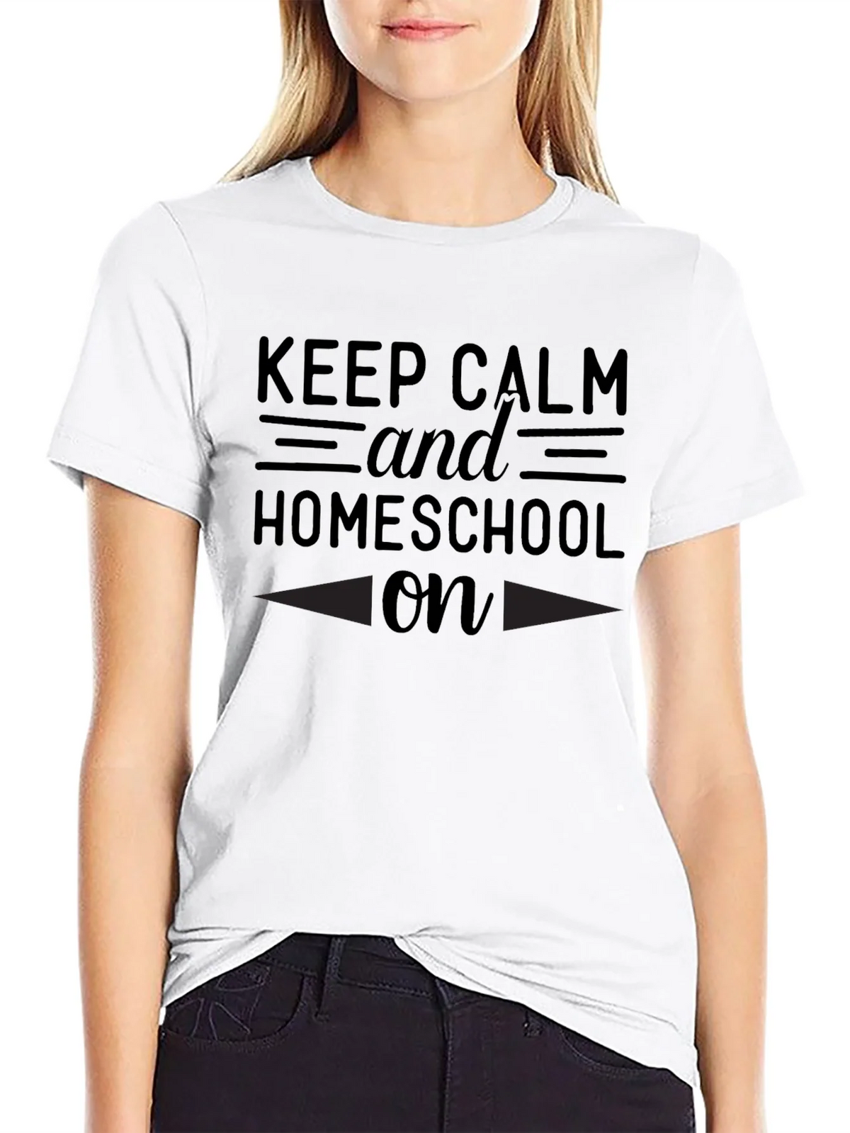Keep Calm and Homeschool On T-Shirt product image 8