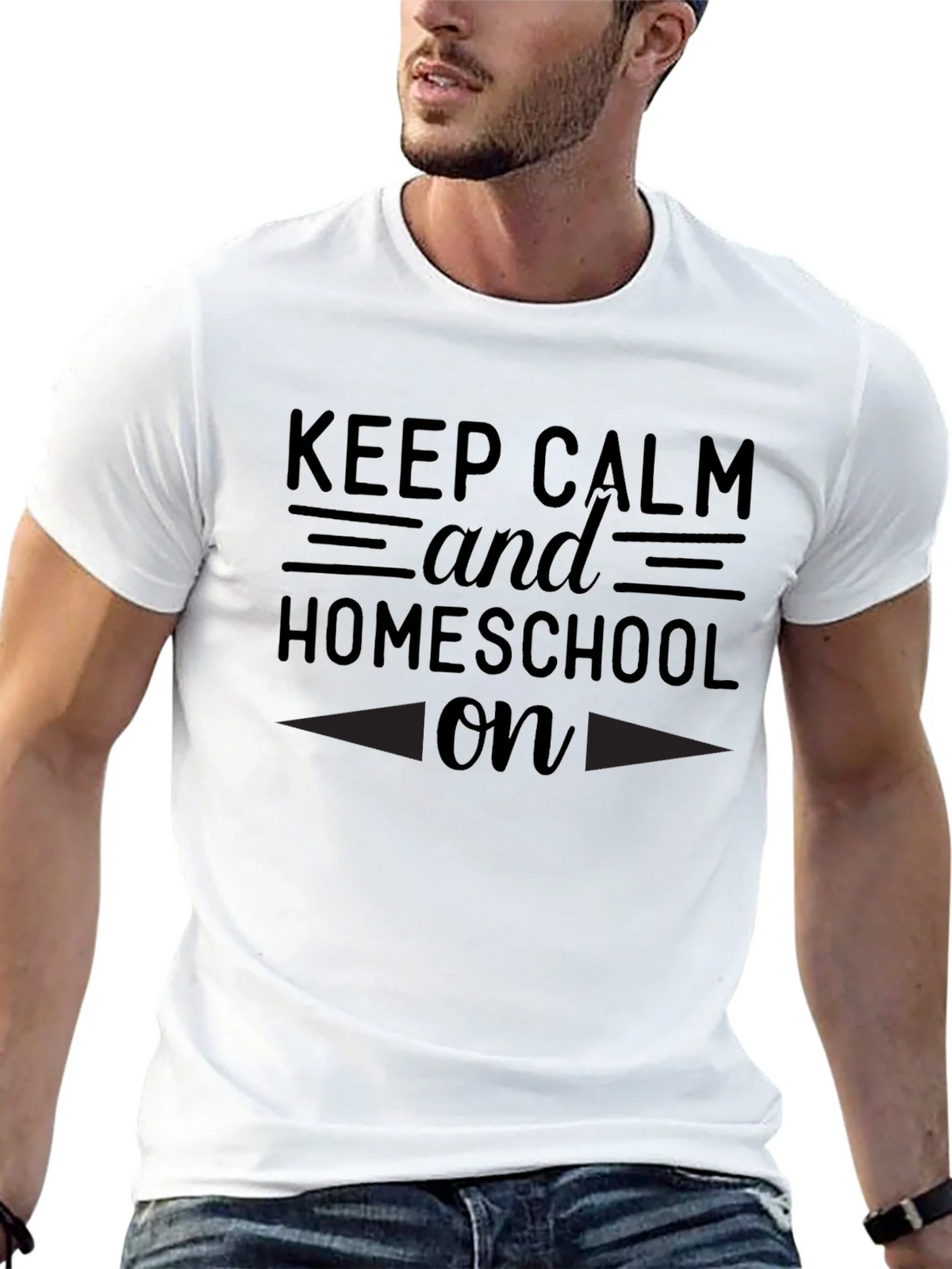 Keep Calm and Homeschool On T-Shirt product image 12
