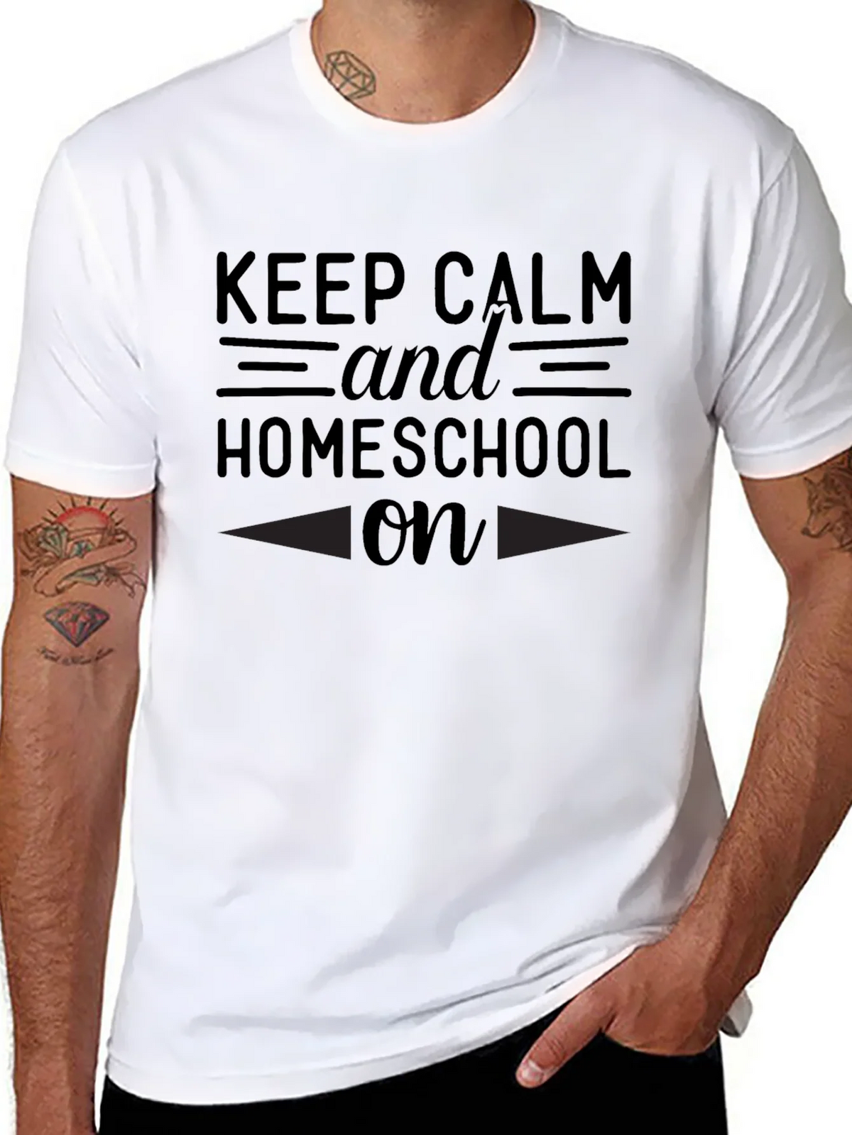 Keep Calm and Homeschool On T-Shirt product image 7