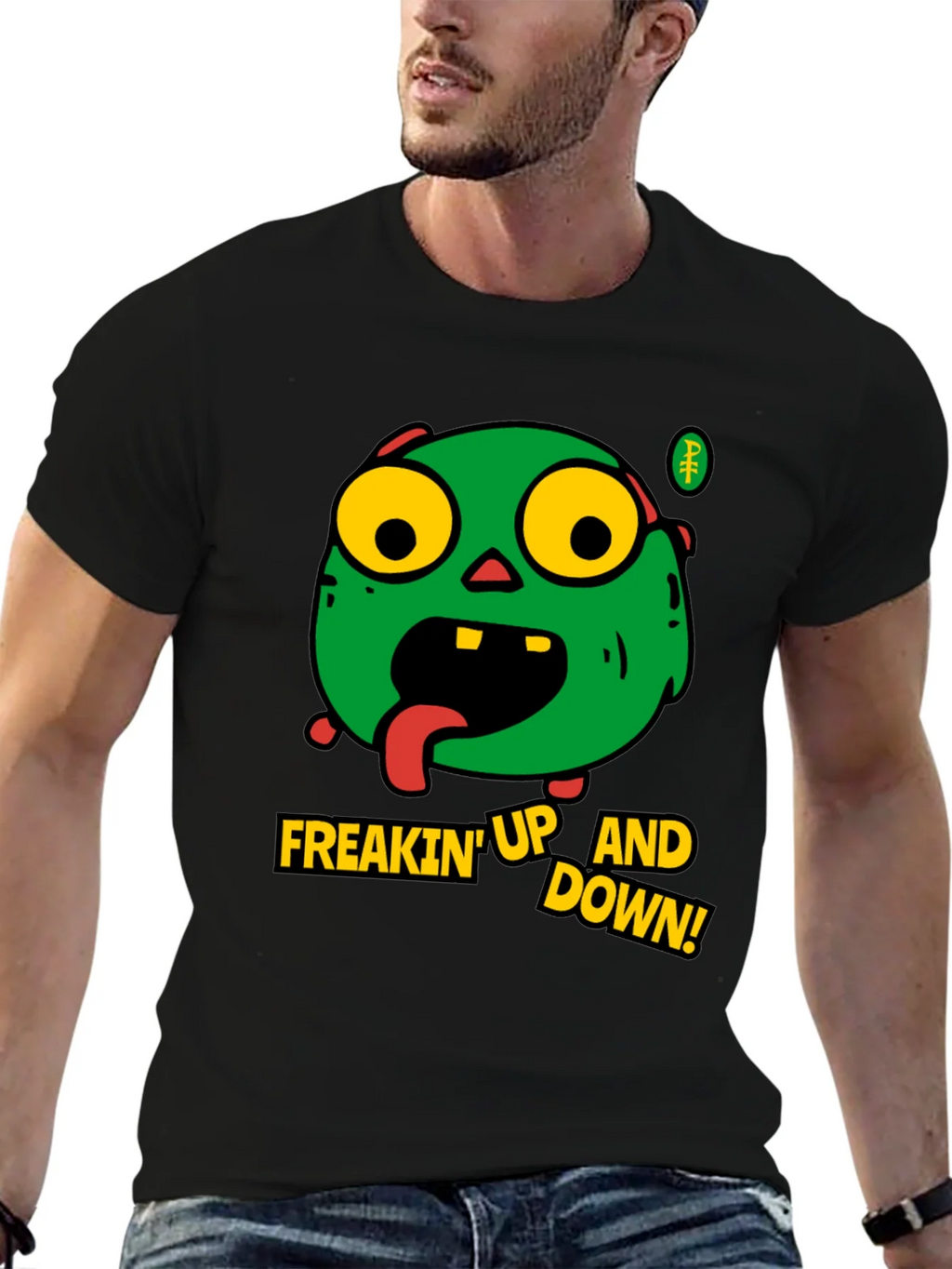 Zombie Freakin Up and Down Graphic T-Shirt product image 6