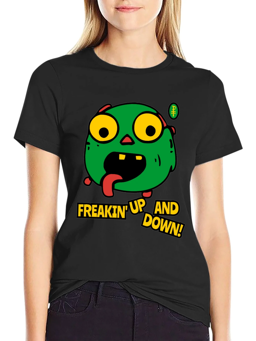 Zombie Freakin Up and Down Graphic T-Shirt product image 2