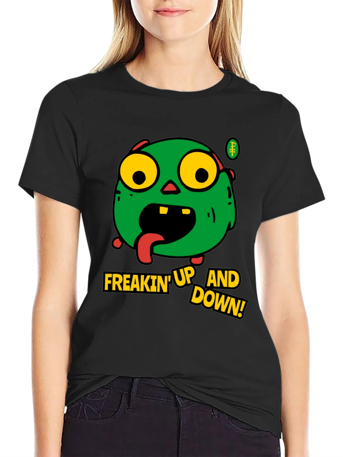 Zombie Freakin Up and Down Graphic T-Shirt product image 2