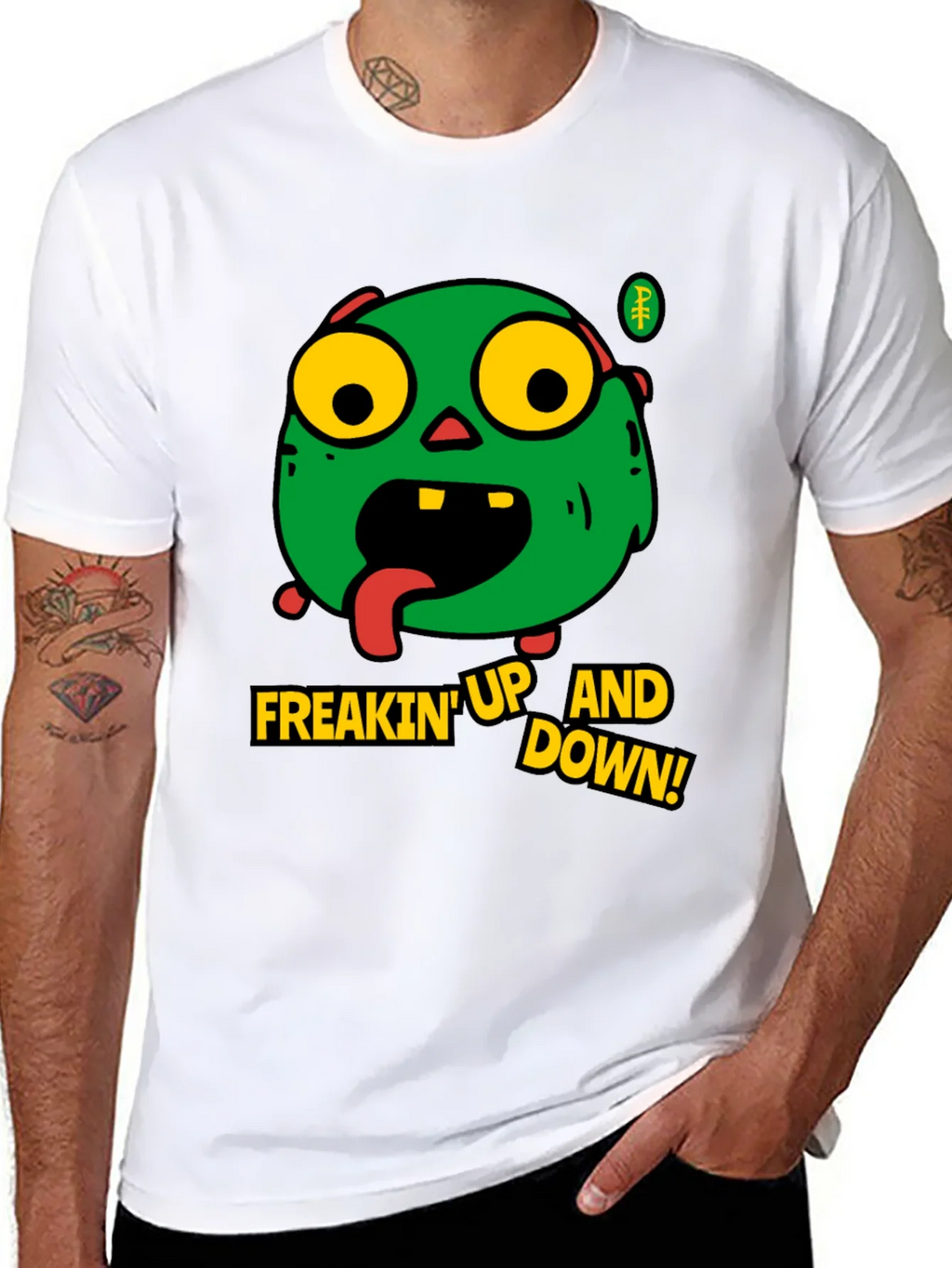 Zombie Freakin Up and Down Graphic T-Shirt product image 7