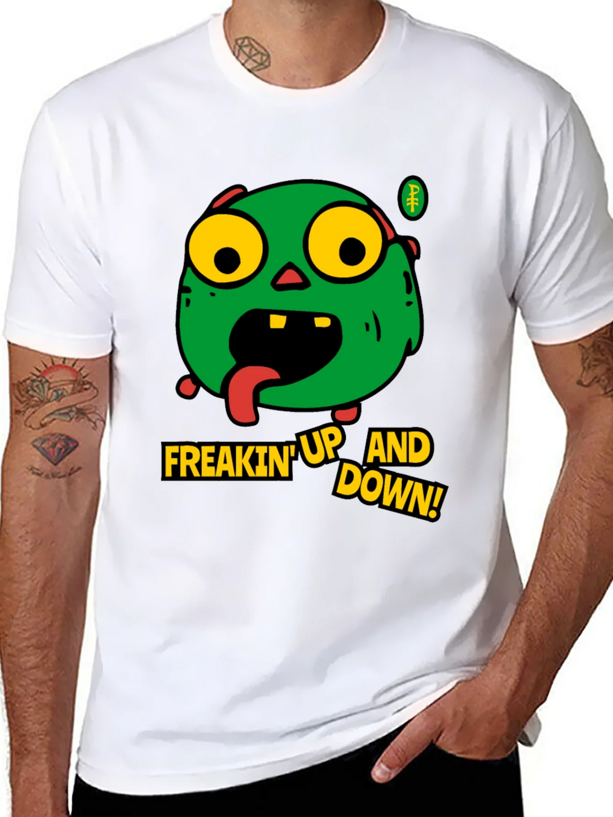Zombie Freakin Up and Down Graphic T-Shirt product image 7