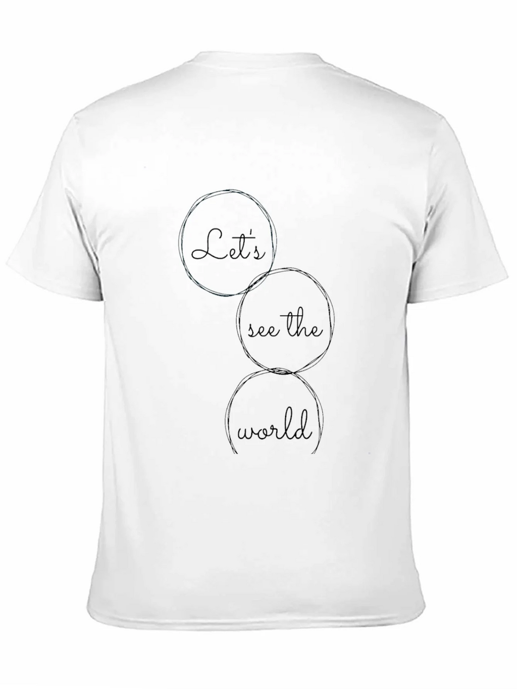 Lets See the World Graphic Tee - Black Casual T-Shirt product image 9