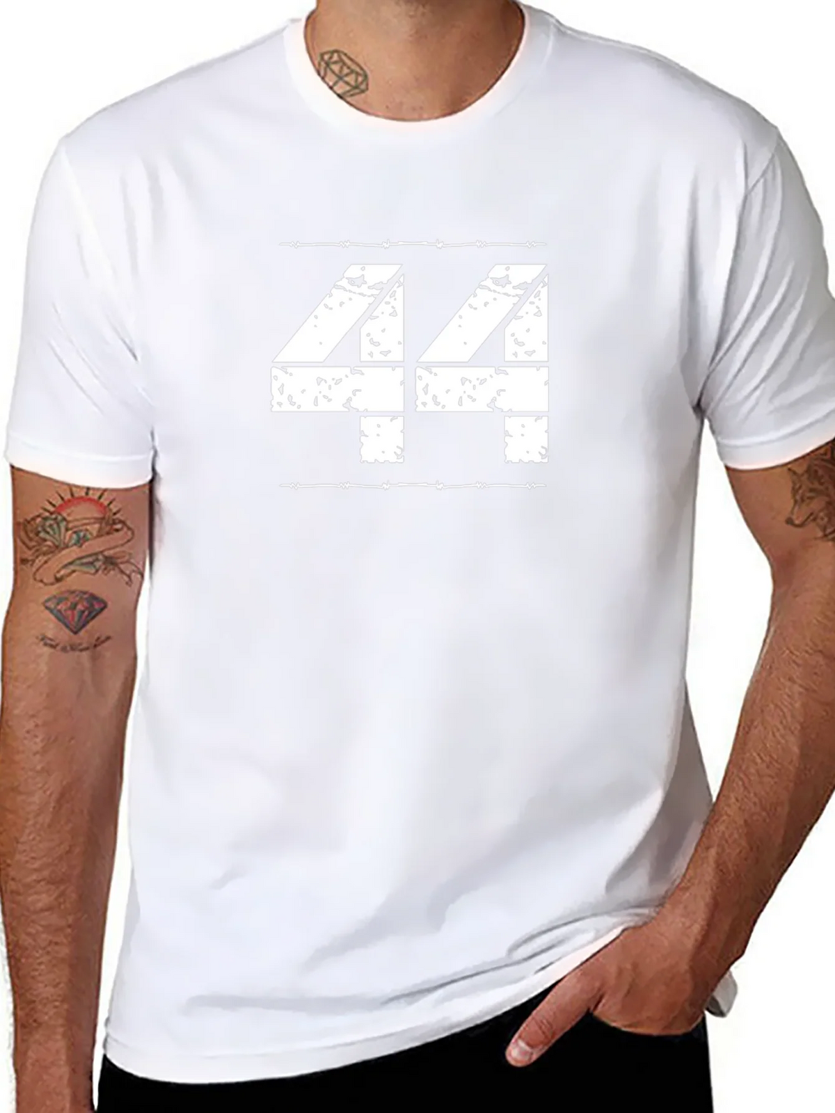 Distressed Number 44 Graphic T-Shirt product image 7