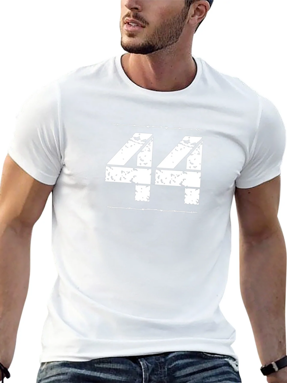 Distressed Number 44 Graphic T-Shirt product image 12