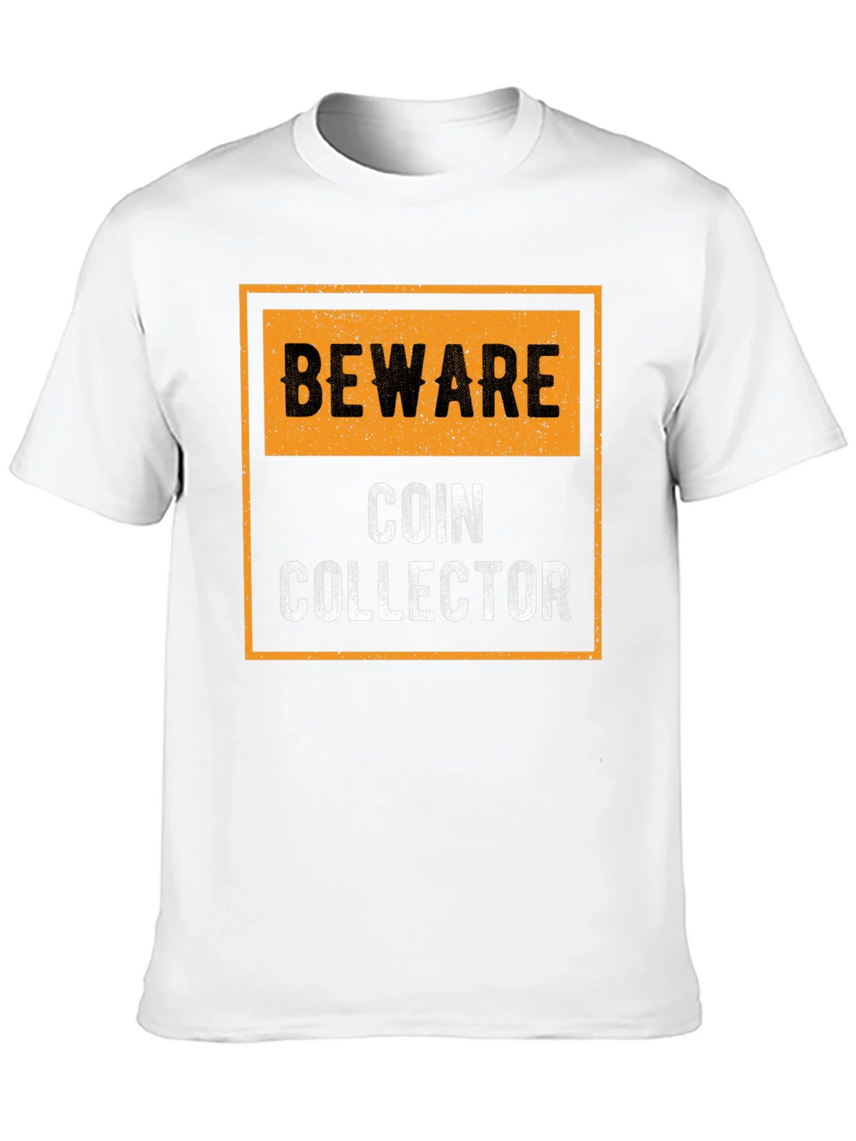 Beware Coin Collector Black Graphic T-Shirt product image 4
