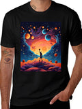 Cosmic Basketball T-Shirt - Dreamy Universe Design product image 1