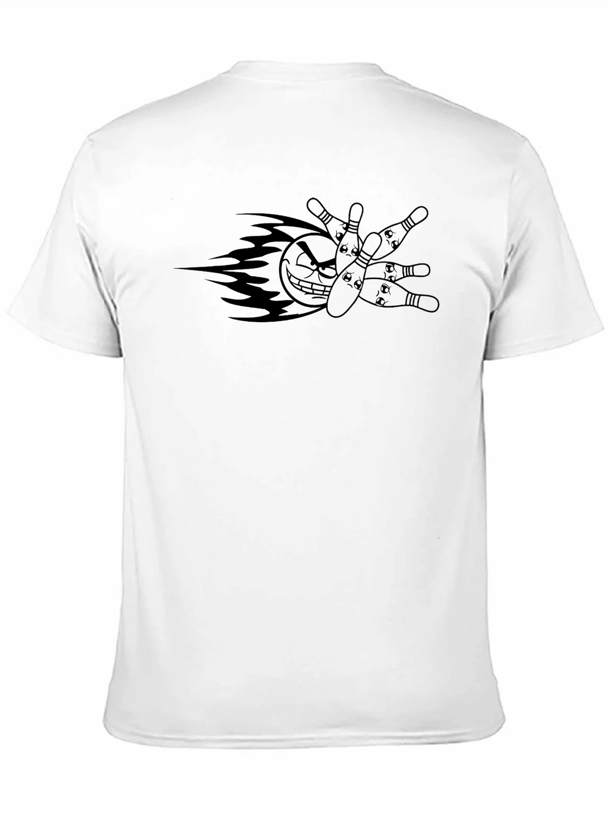 Bowling Strike T-Shirt - Flaming Ball & Pins Graphic product image 10