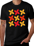 Floral Patterned Crew Neck T-Shirt product image 1