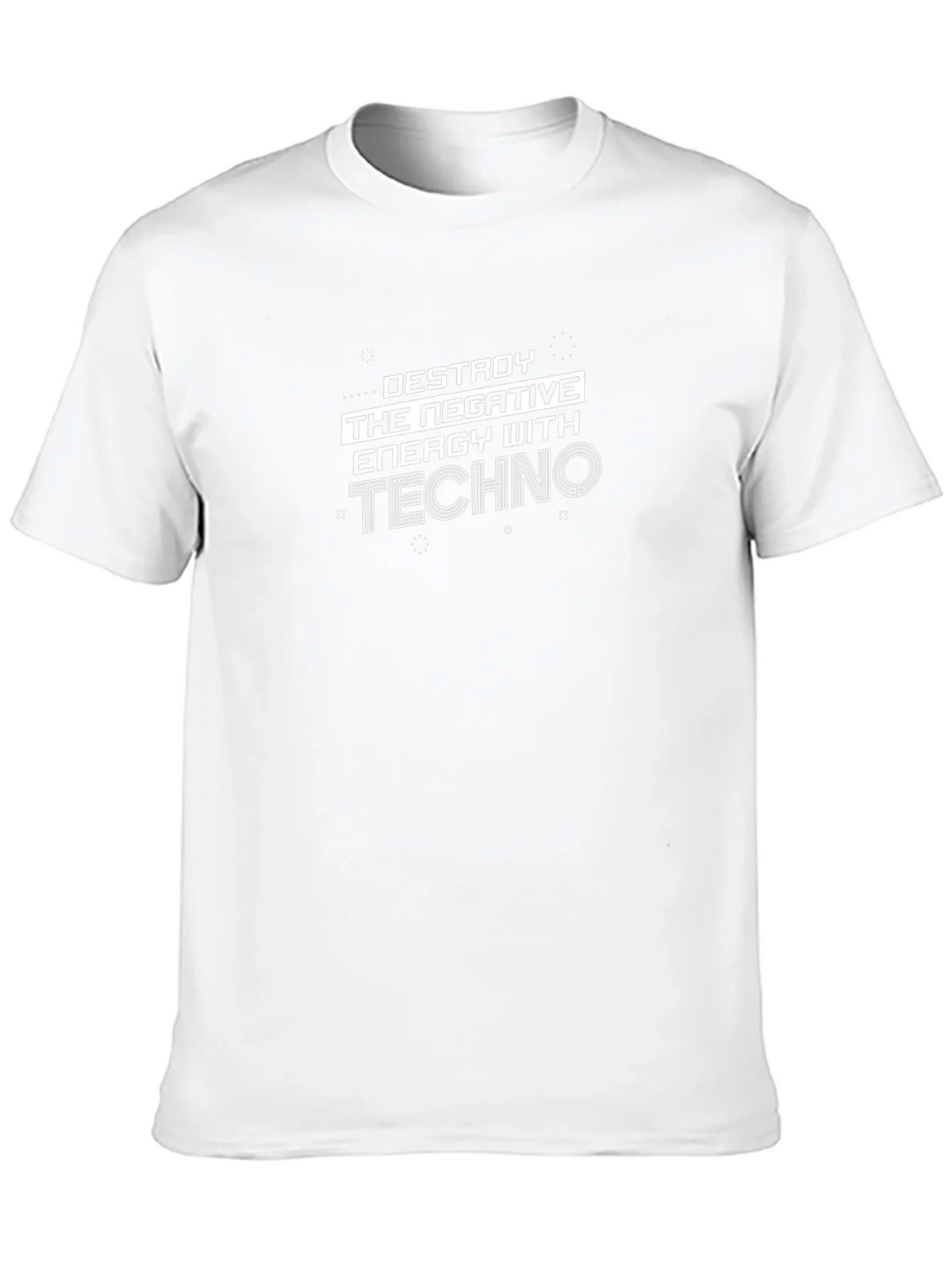 Destroy Negative Energy Techno T-Shirt product image 7