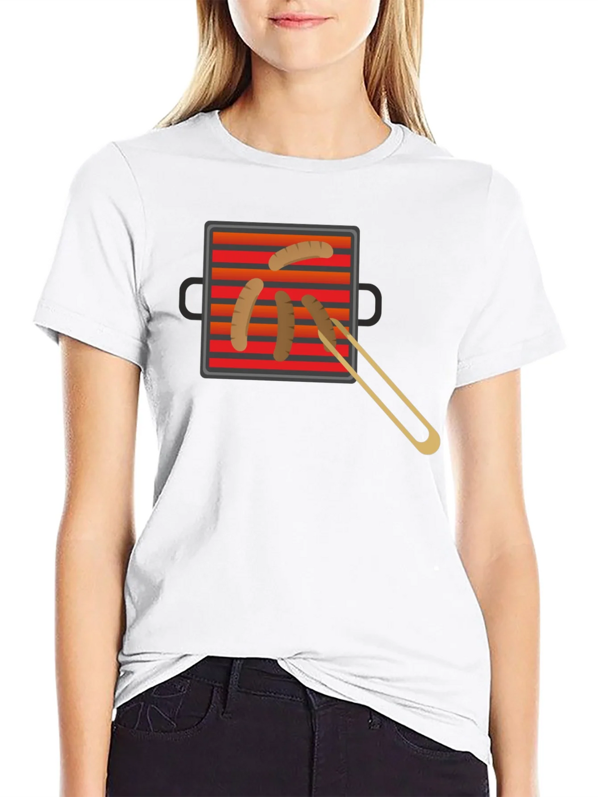 Grilling Time T-Shirt - BBQ Sausage Graphic Tee product image 8