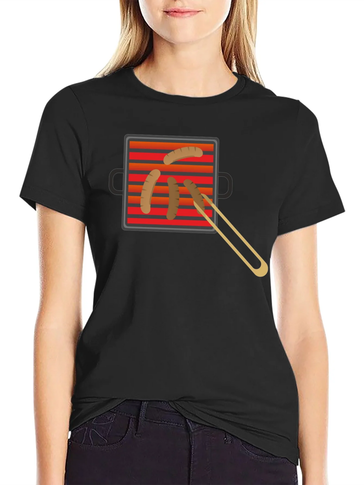 Grilling Time T-Shirt - BBQ Sausage Graphic Tee product image 2