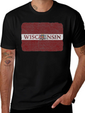 Wisconsin State Flag Graphic Tee - Distressed Print product image 1