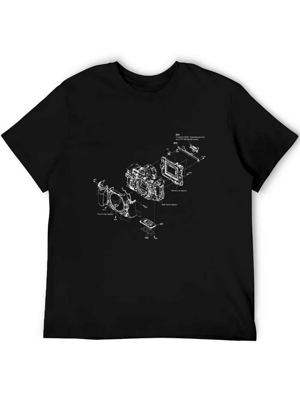Camera Blueprint Graphic Tee - Black product image 4