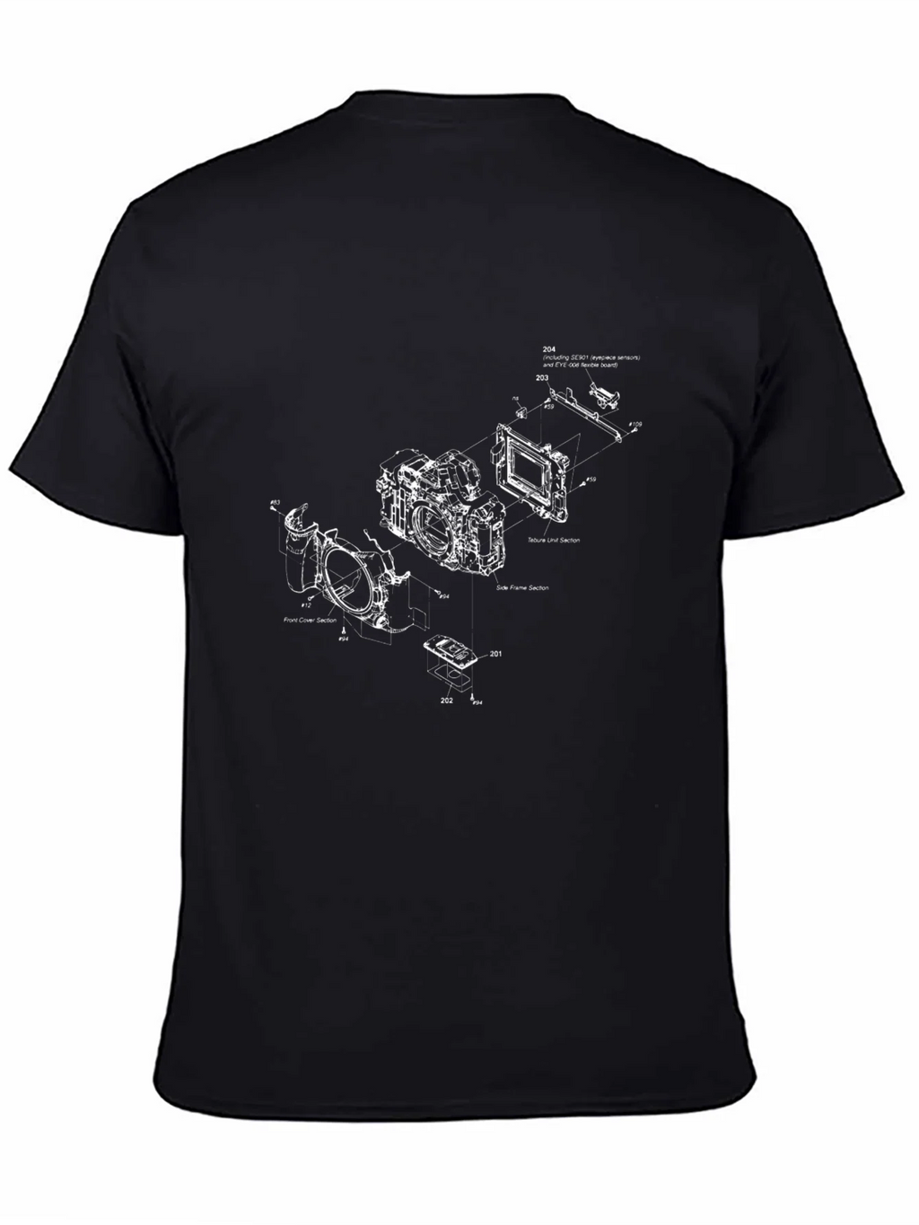 Camera Blueprint Graphic Tee - Black product image 3