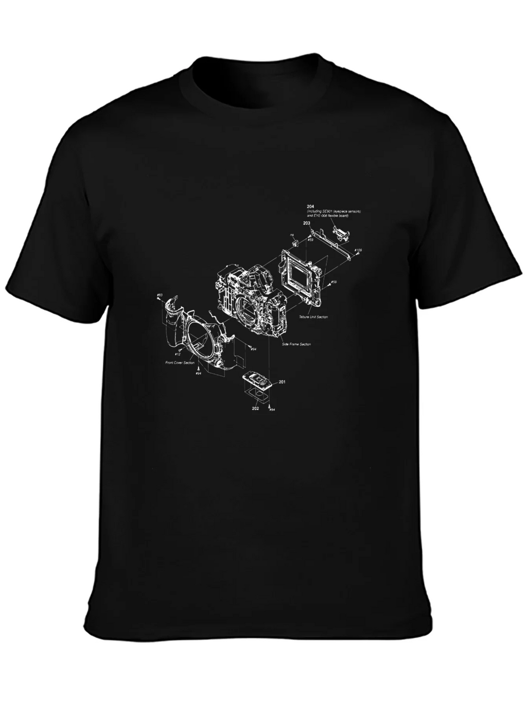 Camera Blueprint Graphic Tee - Black product image 2
