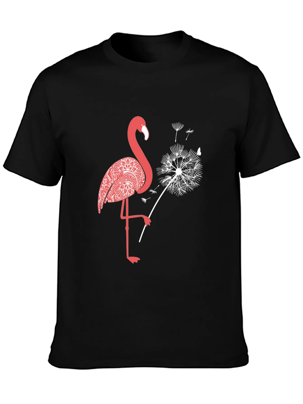 Flamingo Dandelion Graphic Tee - Stylish Comfort product image 3