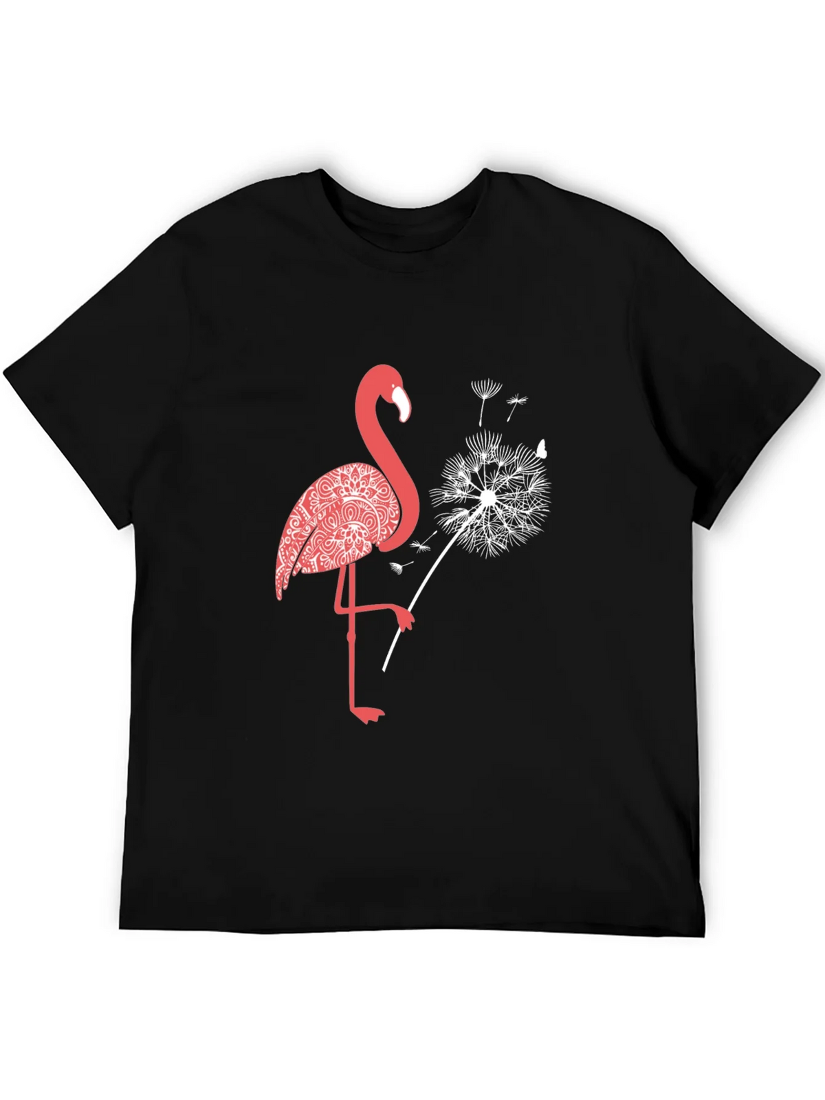 Flamingo Dandelion Graphic Tee - Stylish Comfort product image 4