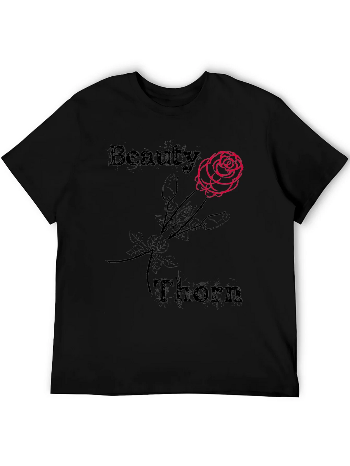 Beauty and Thorn Graphic Tee - Black product image 5