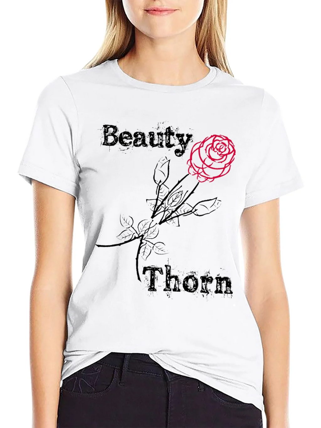 Beauty and Thorn Graphic Tee - Black product image 8