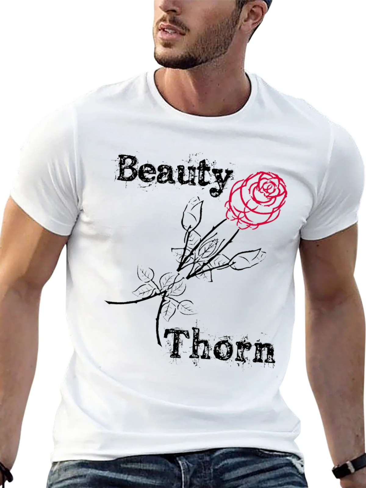 Beauty and Thorn Graphic Tee - Black product image 12