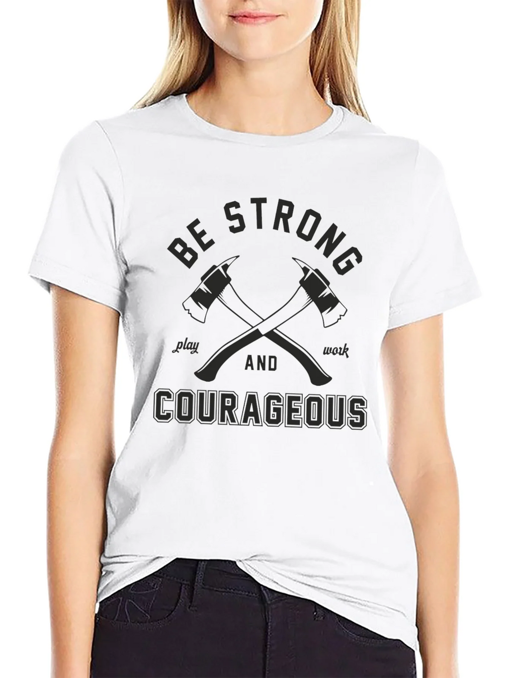 Be Strong Courageous Graphic Tee product image 6
