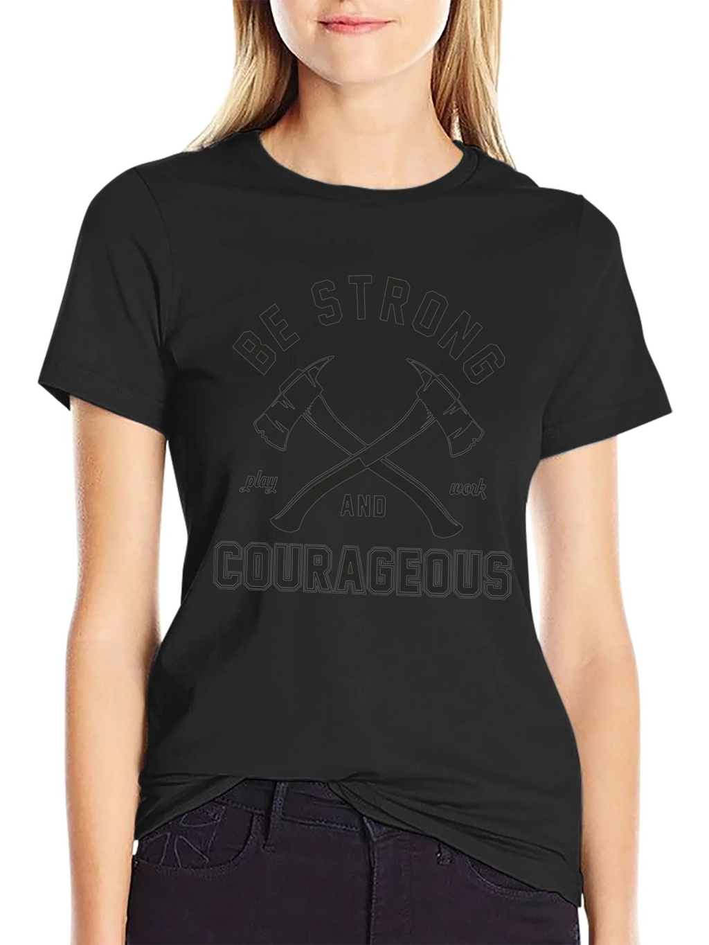 Be Strong Courageous Graphic Tee product image 2