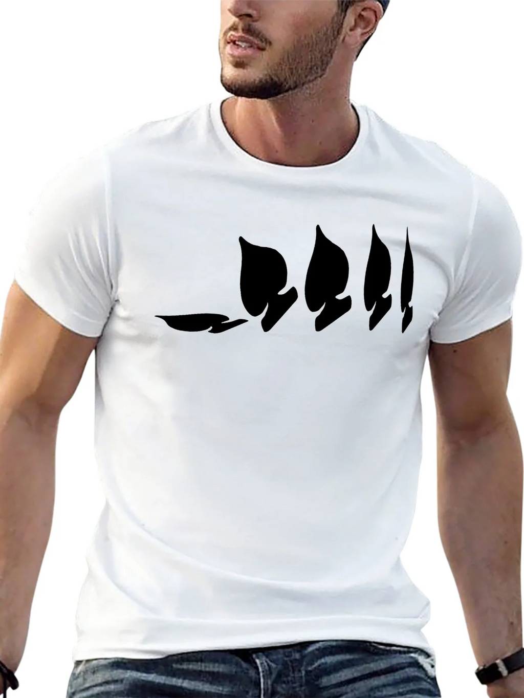 Mens Black Claw Graphic T-Shirt - Casual Style product image 6