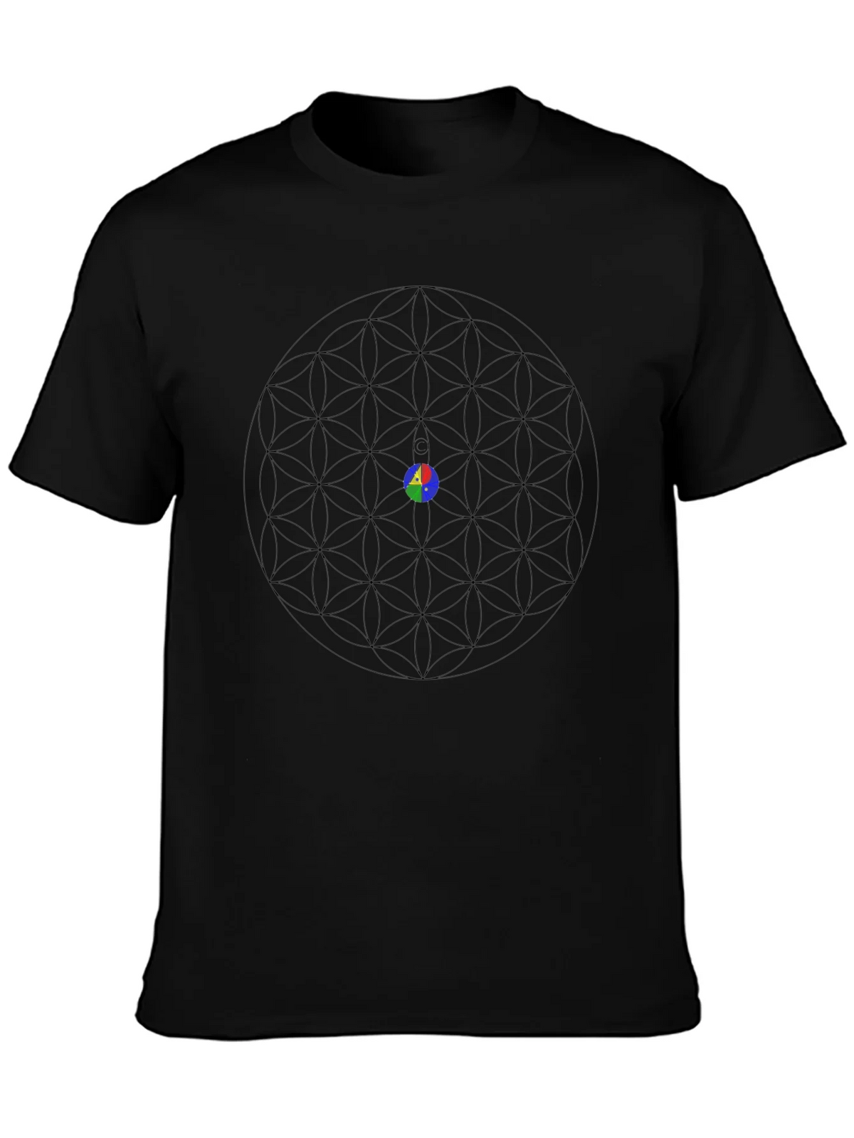 Geometric Pattern T-Shirt: Flower of Life Design product image 3