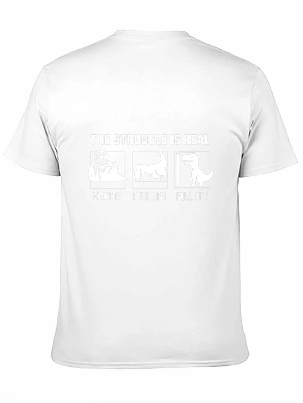 The Struggle Is Real Dinosaur Workout T-Shirt product image 6