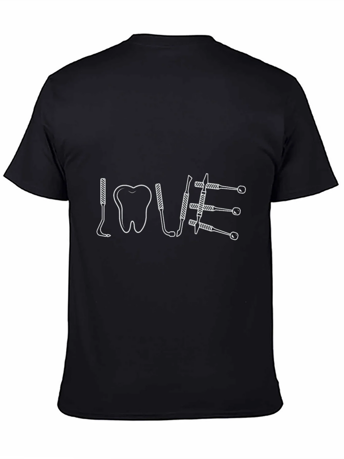 Dentist LOVE Graphic T-Shirt - Black product image 4
