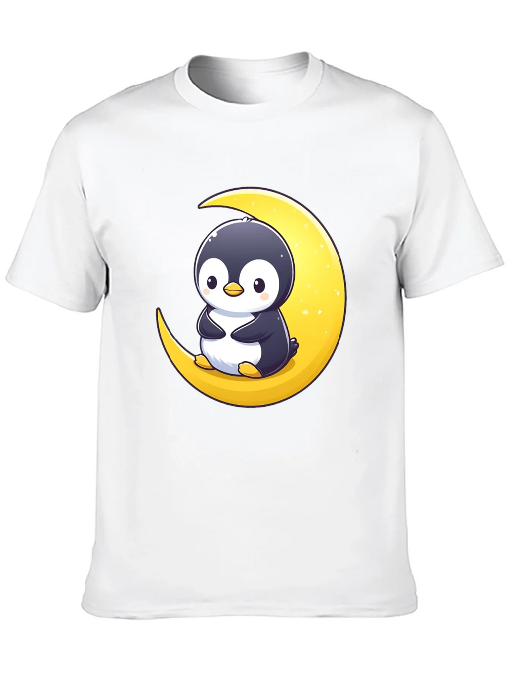Penguin Moon Graphic Tee - Black Cotton T-Shirt product image 9