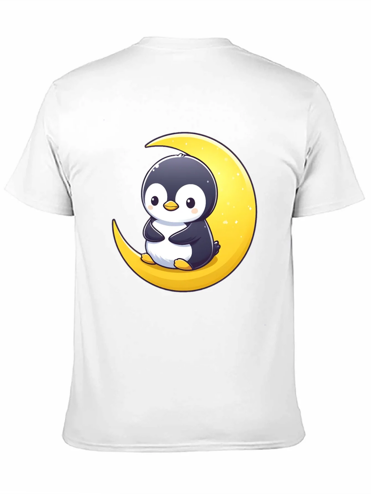 Penguin Moon Graphic Tee - Black Cotton T-Shirt product image 10