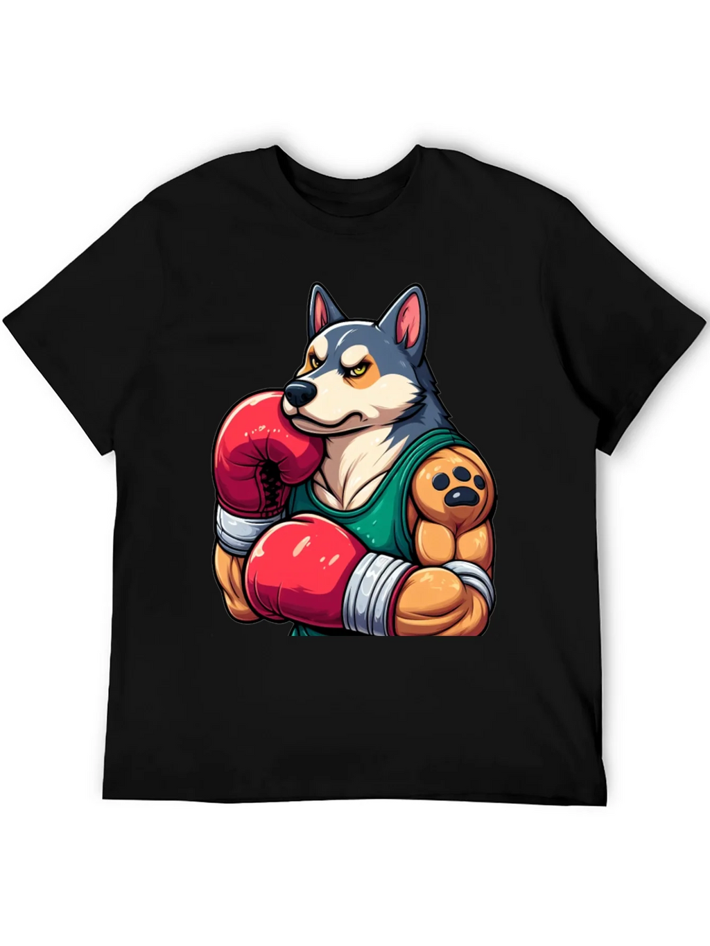 Boxer Dog Graphic Tee - Mens Black T-Shirt product image 5