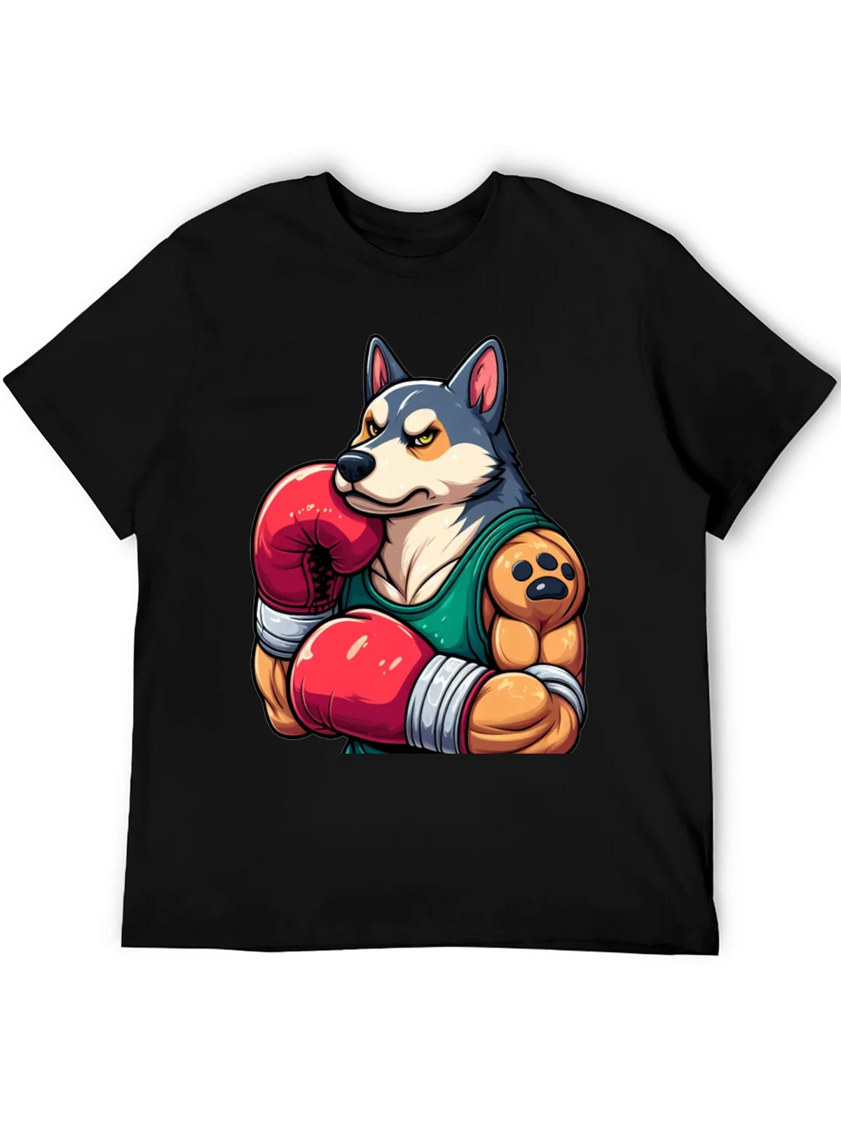 Boxer Dog Graphic Tee - Mens Black T-Shirt product image 5
