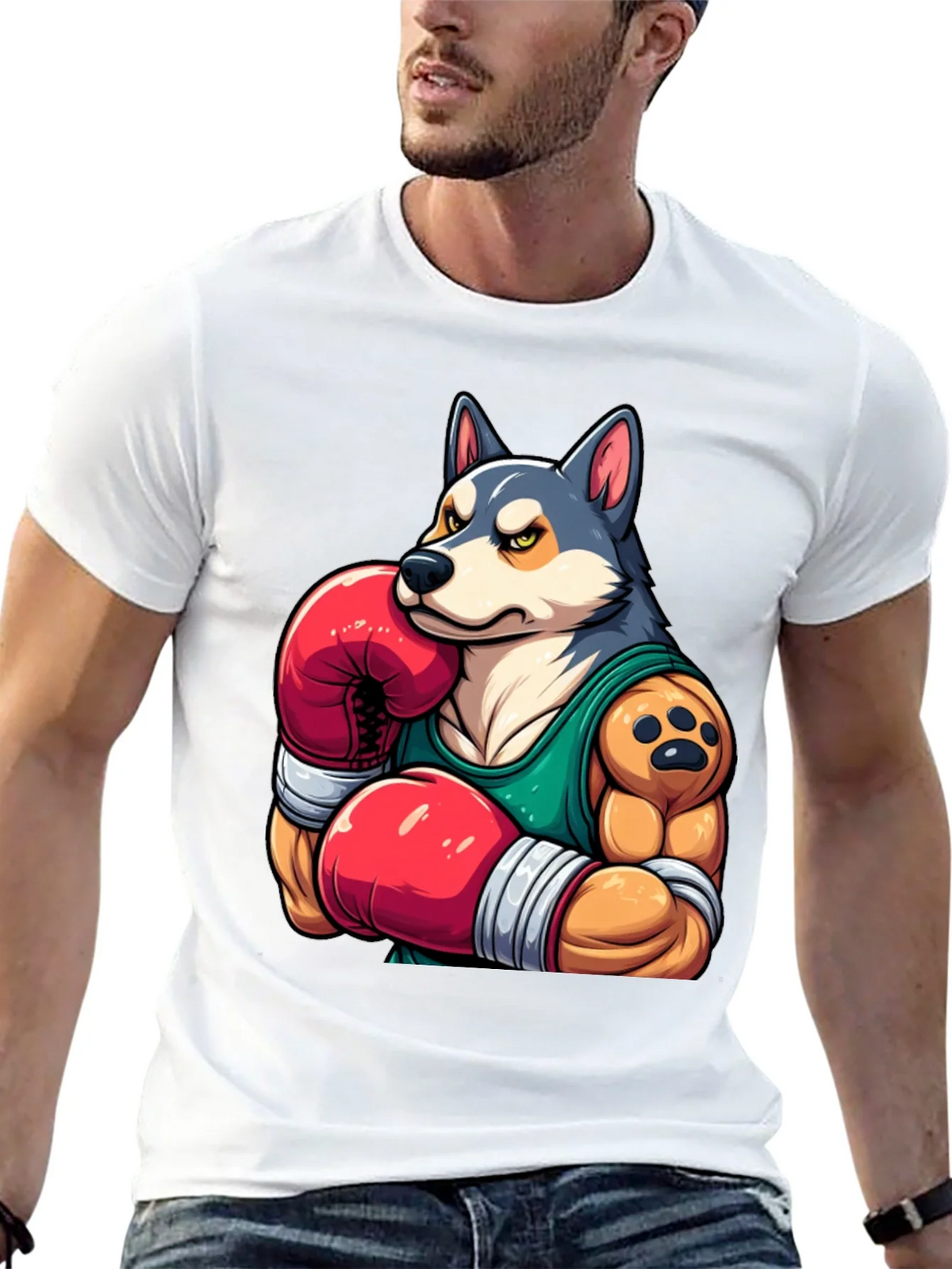 Boxer Dog Graphic Tee - Mens Black T-Shirt product image 12