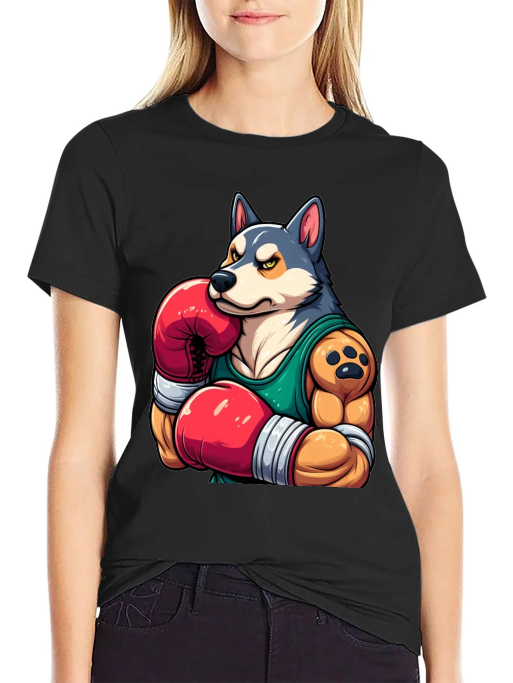 Boxer Dog Graphic Tee - Mens Black T-Shirt product image 2