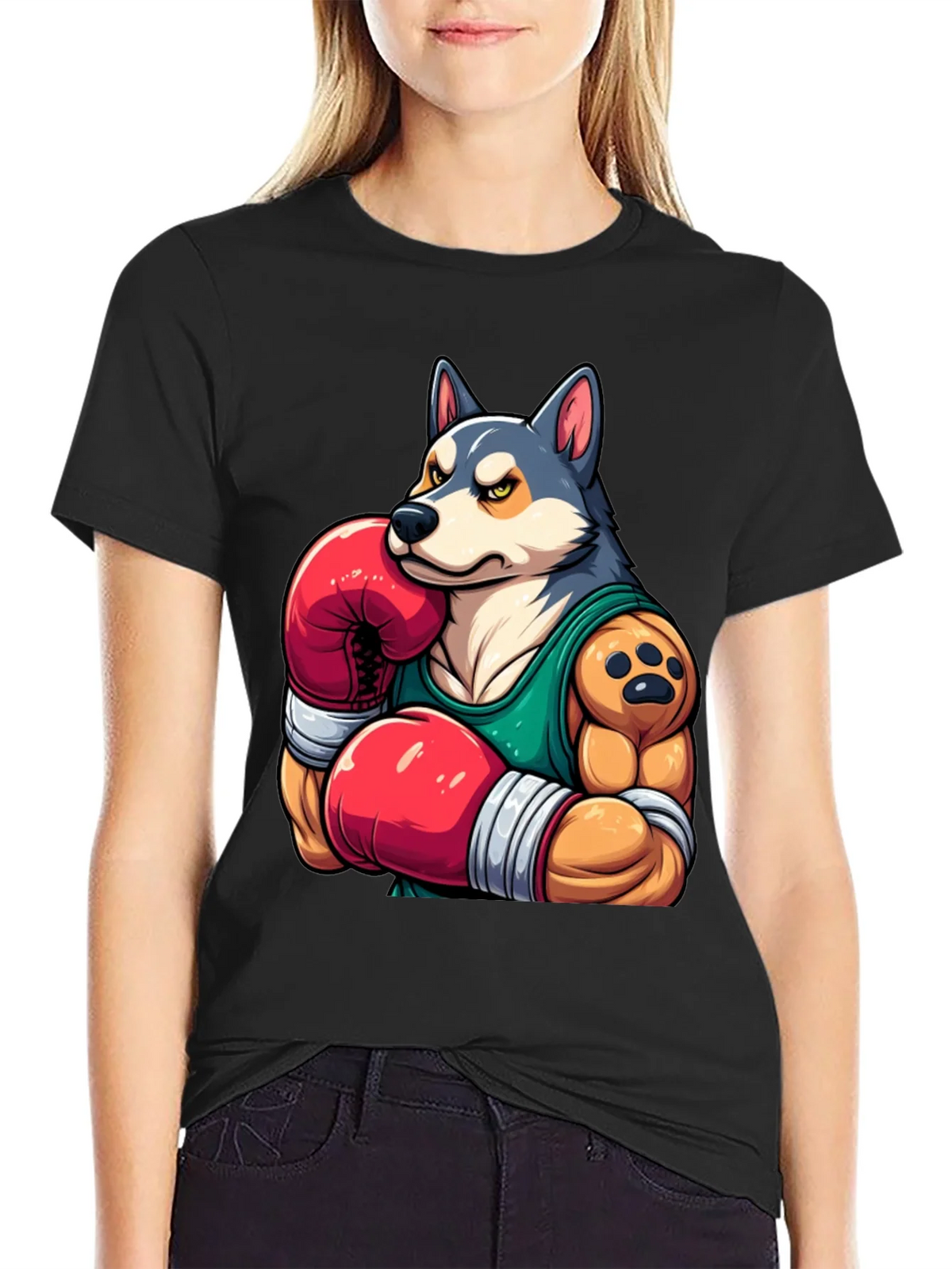 Boxer Dog Graphic Tee - Mens Black T-Shirt product image 2