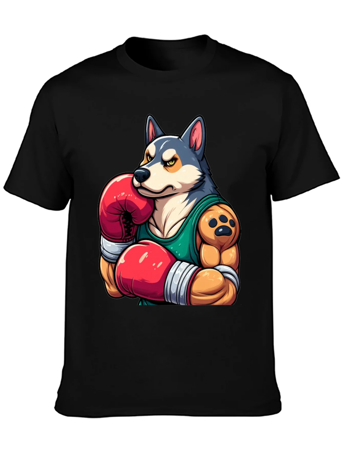 Boxer Dog Graphic Tee - Mens Black T-Shirt product image 3