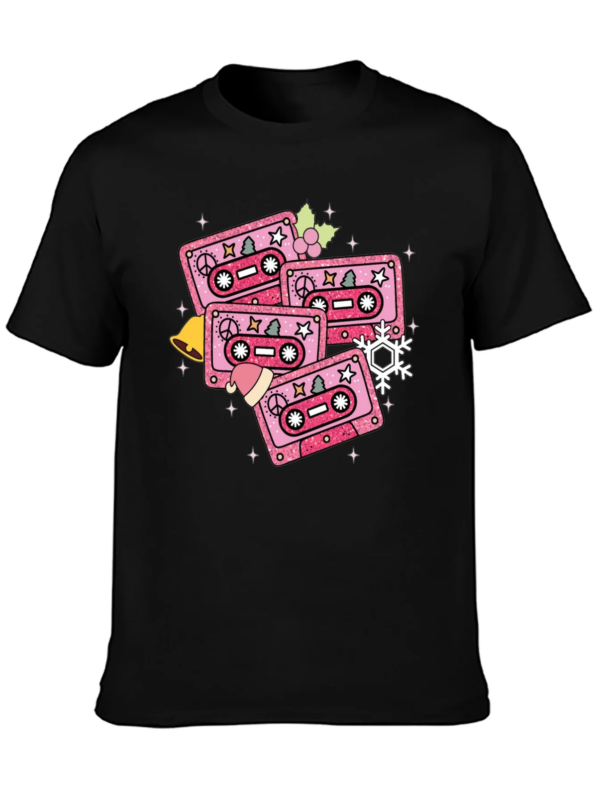 Retro Christmas Cassette Tape T-Shirt product image 3