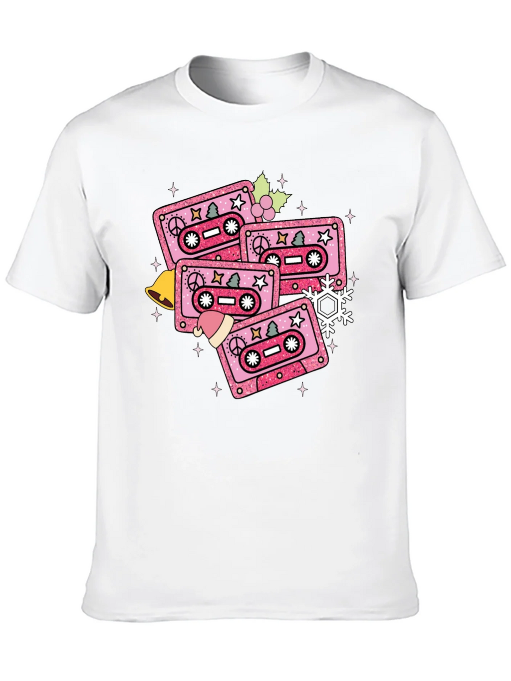 Retro Christmas Cassette Tape T-Shirt product image 9