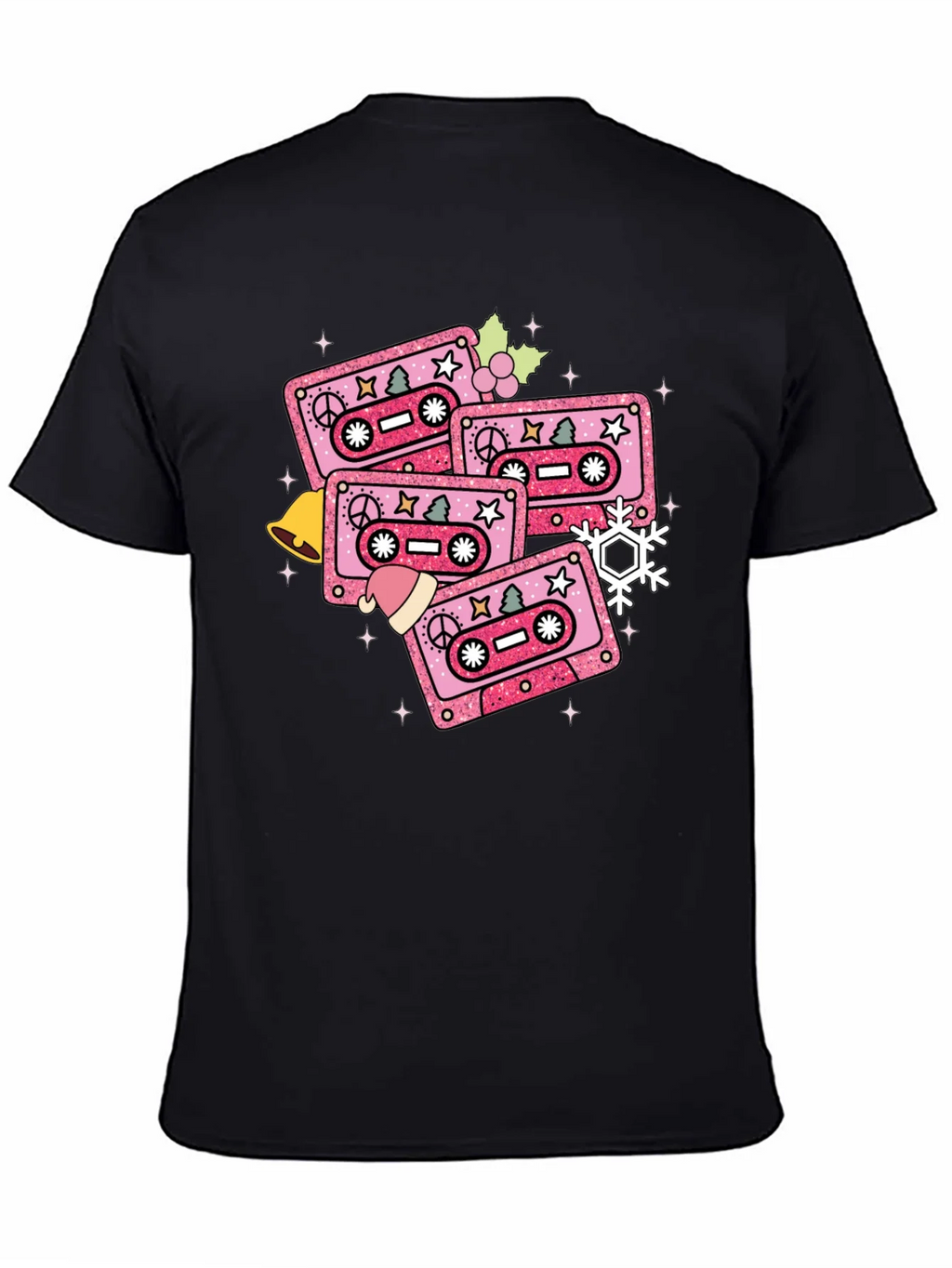 Retro Christmas Cassette Tape T-Shirt product image 4