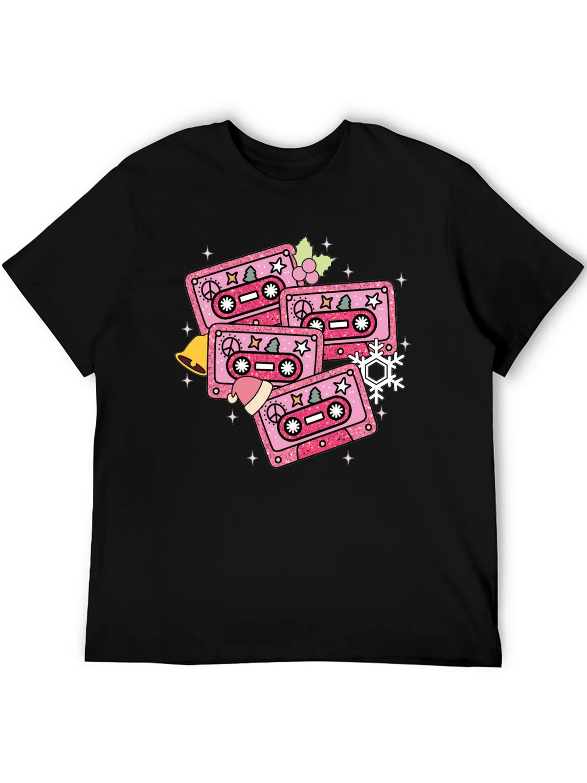 Retro Christmas Cassette Tape T-Shirt product image 5