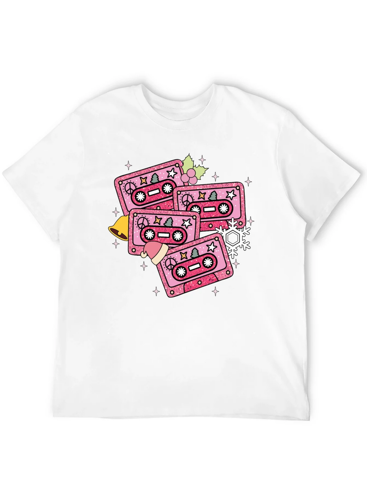 Retro Christmas Cassette Tape T-Shirt product image 11