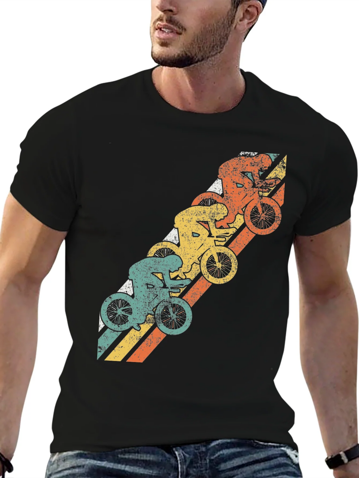 Retro Cycling T-Shirt - Vintage Bike Graphic Tee product image 6