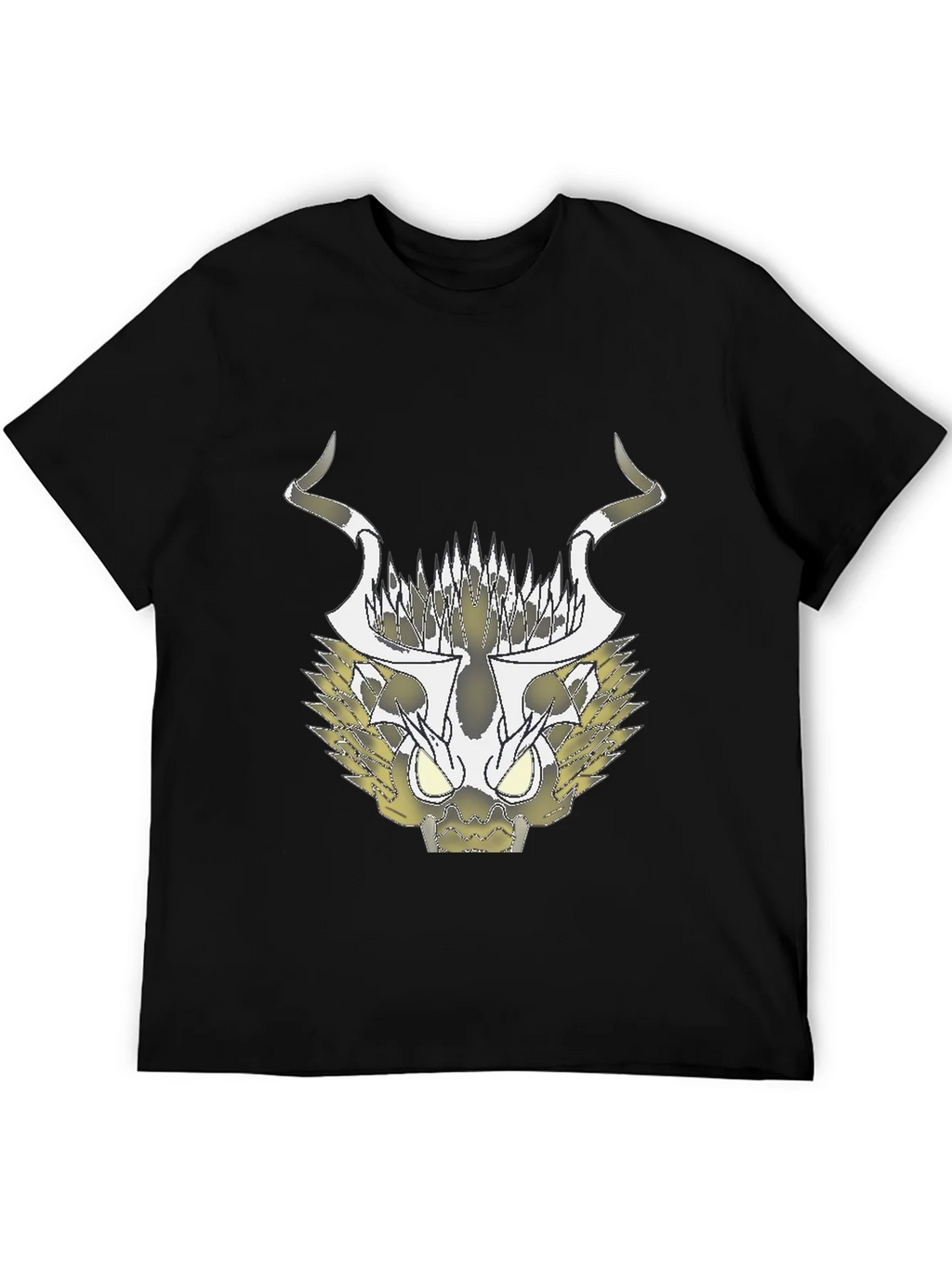 Abstract Black T-Shirt with Geometric Animal Design product image 5